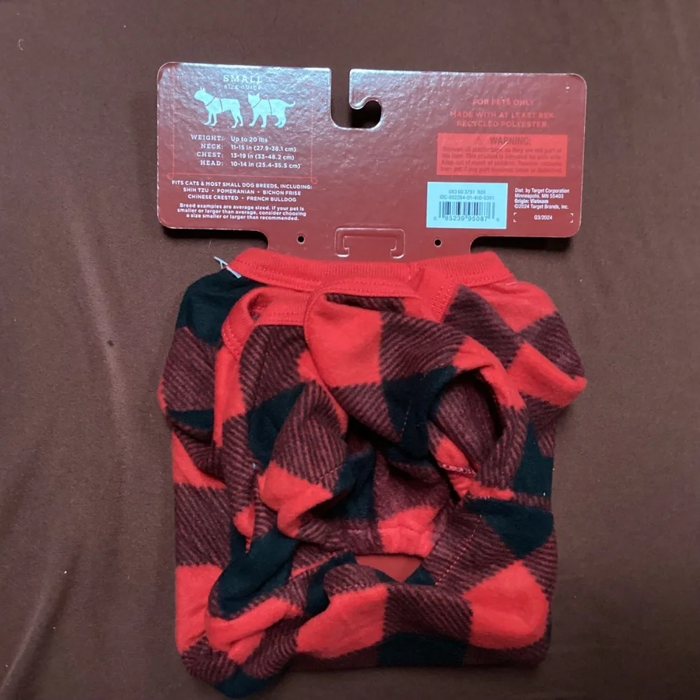 Wondershop at Target Pet Pajamas New with Tag Size Small